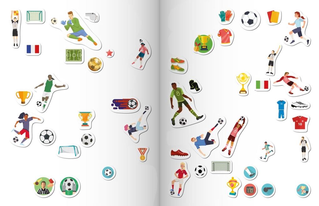 Weitere Ansicht: Mein Stickeralbum Fußball mit 100 Stickern | Schwager & Steinlein Verlag