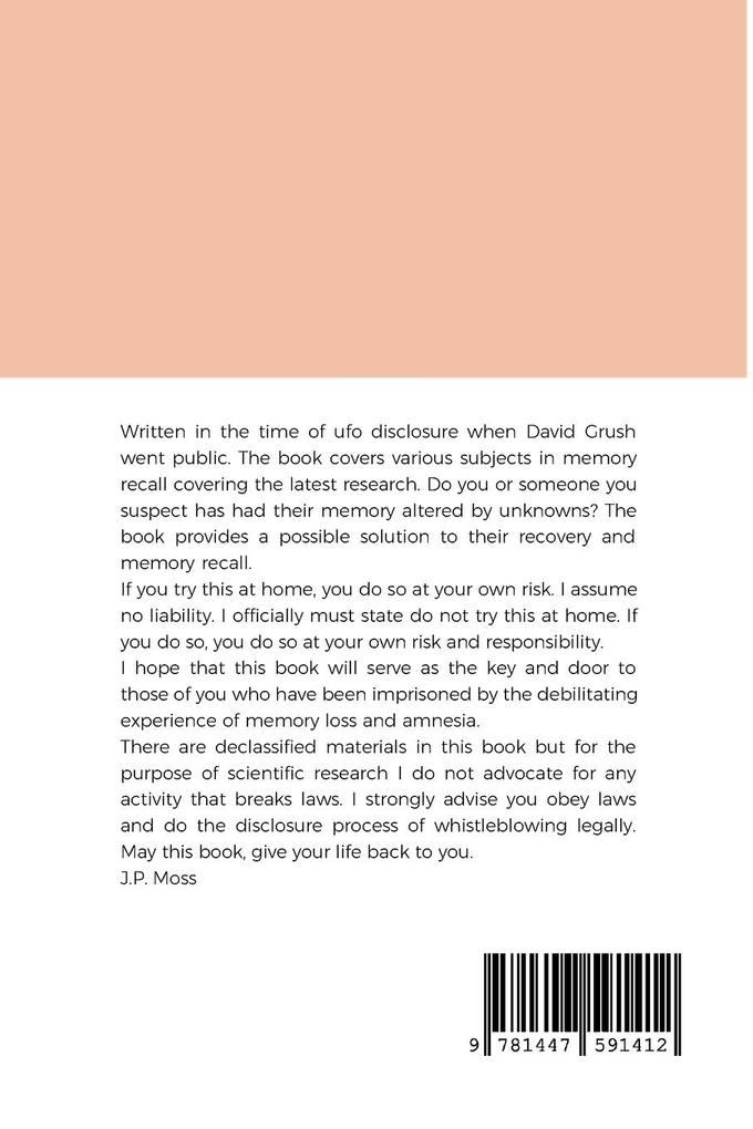Weitere Ansicht: Project M4 The Memory Recall Revolution | J P Moss