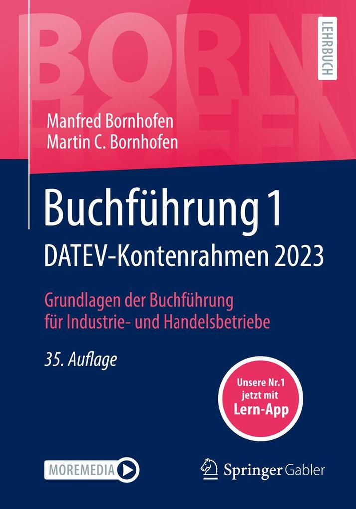 Produktbild: Buchführung 1 DATEV-Kontenrahmen 2023 | Manfred Bornhofen, Martin C. Bornhofen