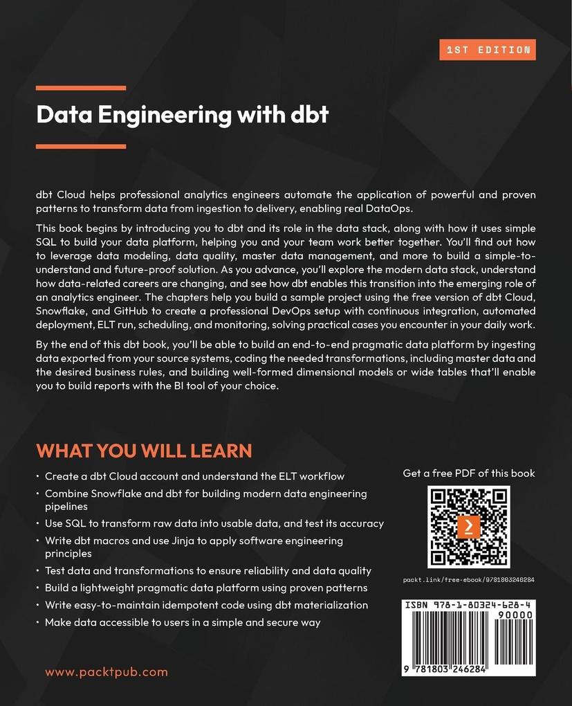 Weitere Ansicht: Data Engineering with dbt | Roberto Zagni