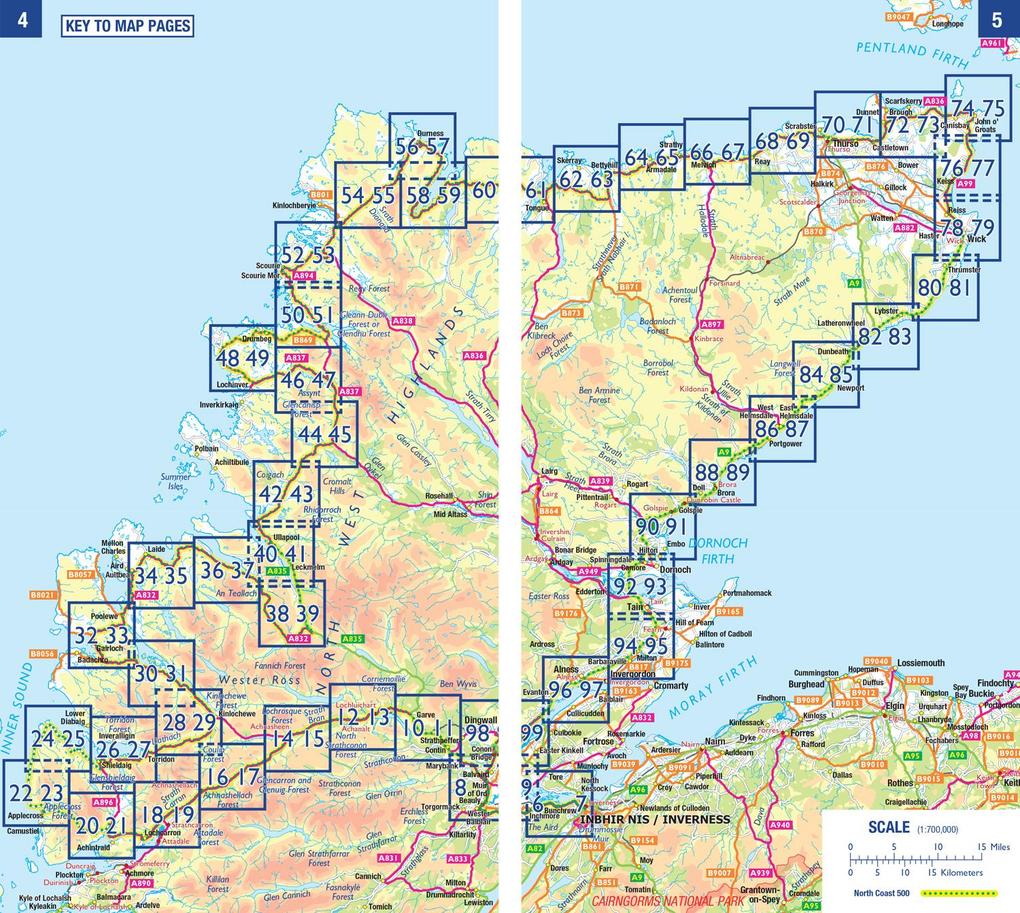 Weitere Ansicht: North Coast 500 | A-Z Maps
