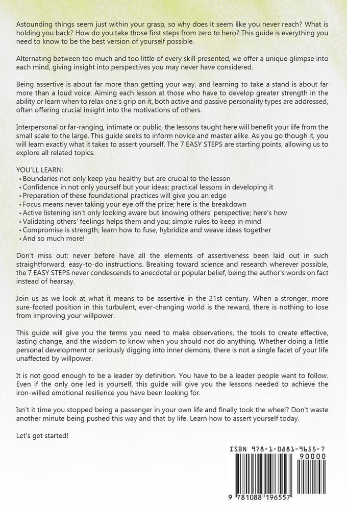 Weitere Ansicht: Assertiveness | Lawrence Finnegan