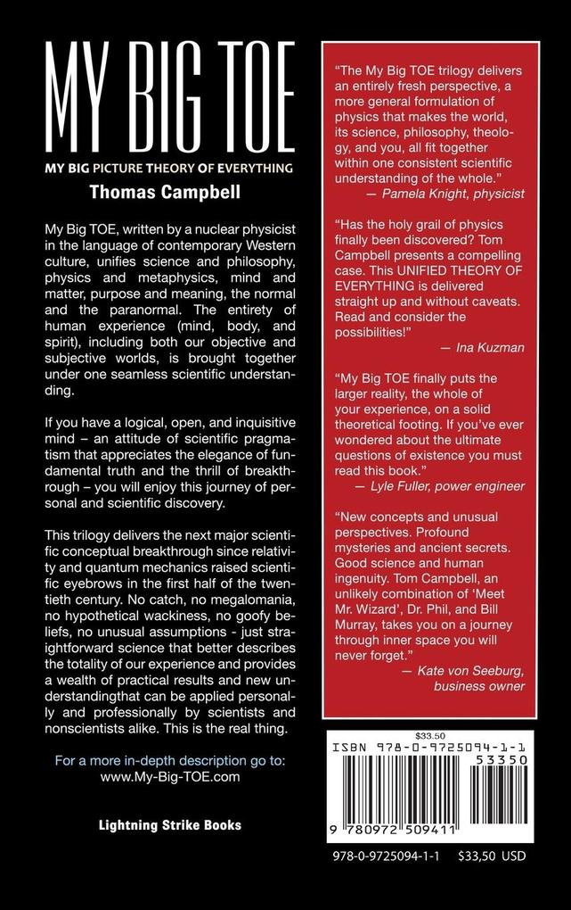 Weitere Ansicht: My Big TOE - Awakening H | Thomas Campbell
