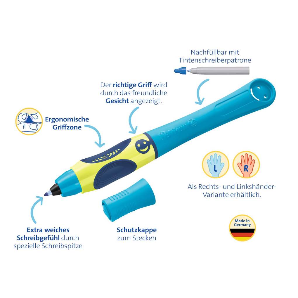 Weitere Ansicht: Pelikan Tintenschreiber griffix® für Linkshänder, Neon Fresh Blue