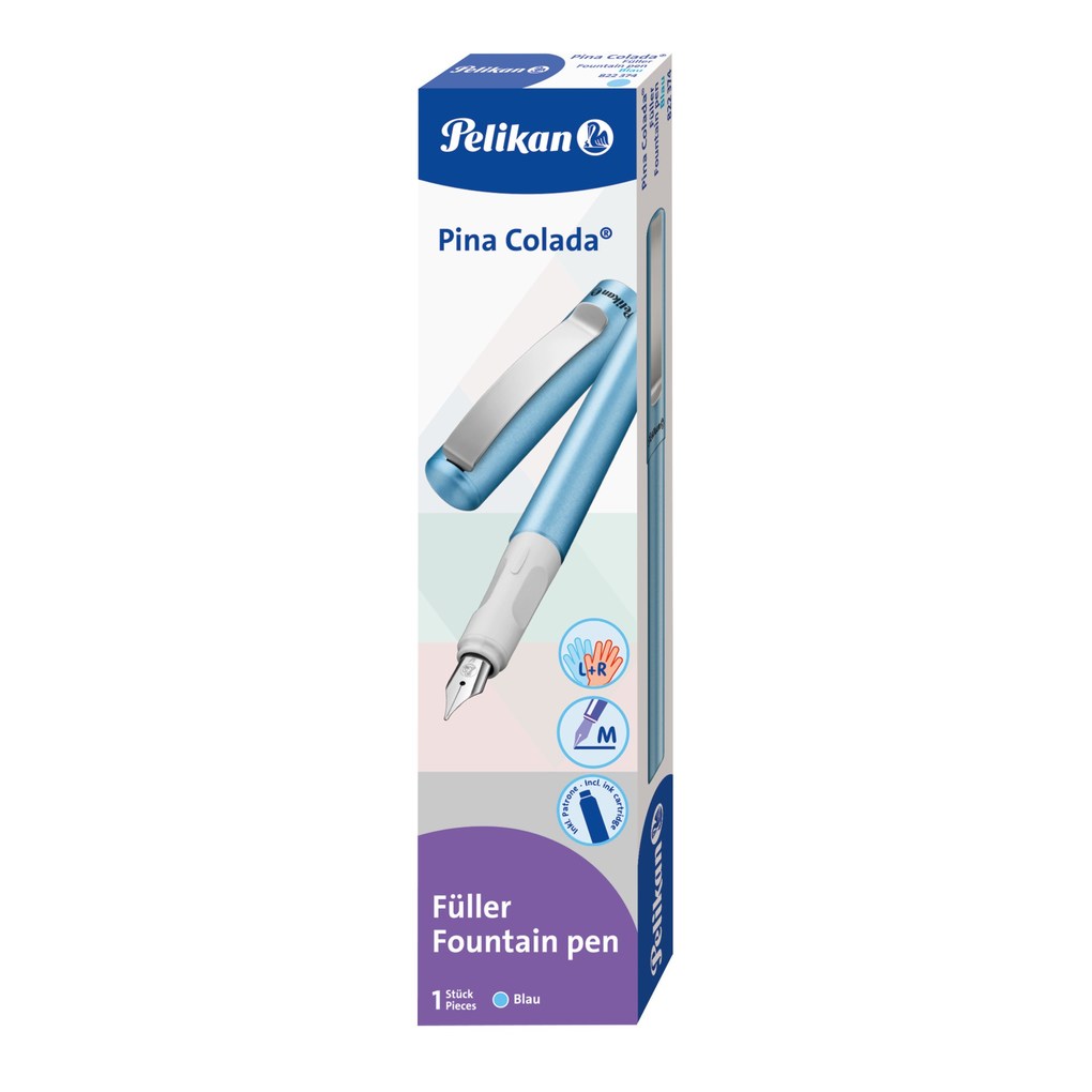 Weitere Ansicht: Pelikan Füller Pina Colada, blau metallic