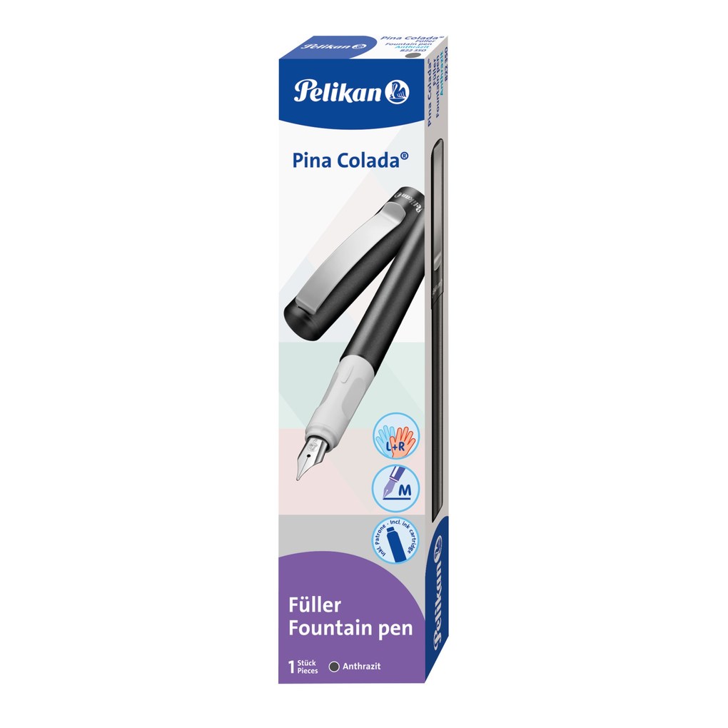 Weitere Ansicht: Pelikan Füller Pina Colada, anthrazit metallic