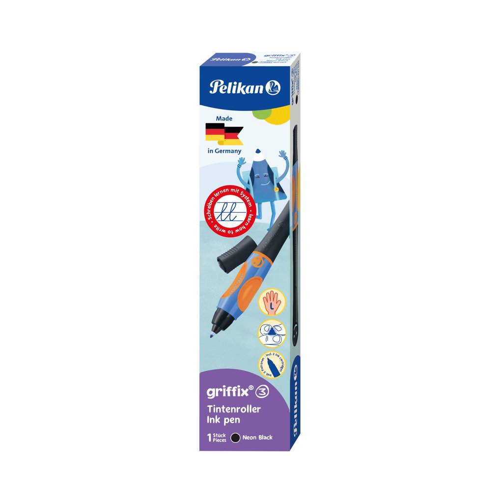 Weitere Ansicht: Pelikan Tintenschreiber griffix® für Linkshänder, Neon Black