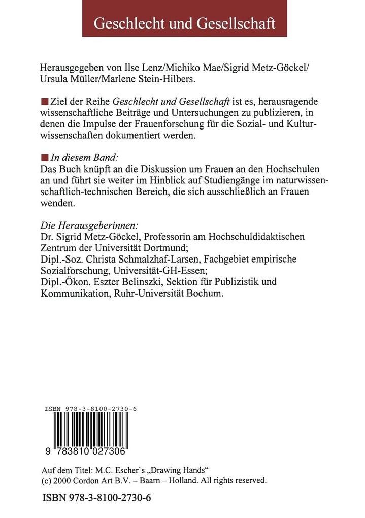 Weitere Ansicht: Hochschulreform und Geschlecht
