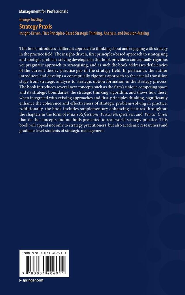 Weitere Ansicht: Strategy Praxis | George Tovstiga