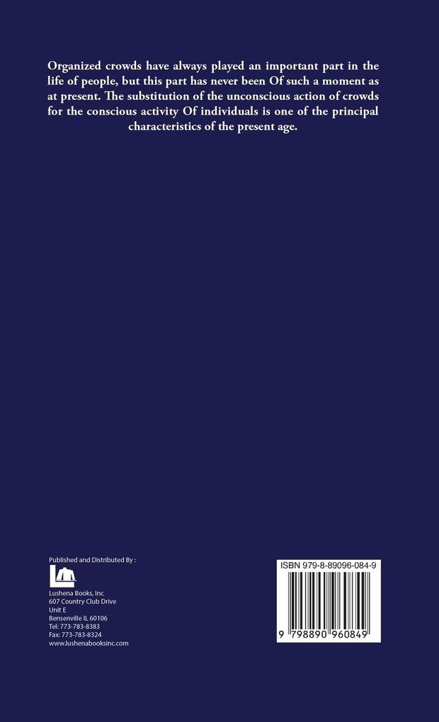 Weitere Ansicht: The Crowd A Study of the Popular Mind | Gustave Le Bon