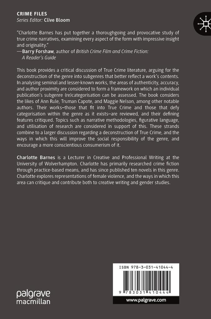 Weitere Ansicht: Deconstructing True Crime Literature | Charlotte Barnes