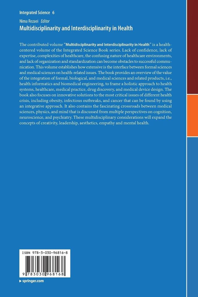 Weitere Ansicht: Multidisciplinarity and Interdisciplinarity in Health