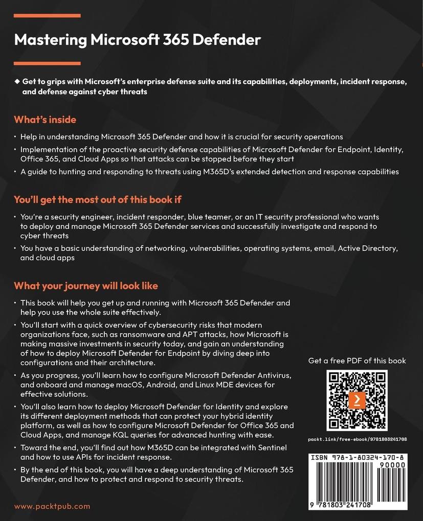 Weitere Ansicht: Mastering Microsoft 365 Defender | Ru Campbell, Viktor Hedberg