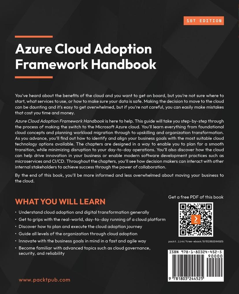 Weitere Ansicht: Azure Cloud Adoption Framework Handbook | Sasa Kovacevic, Darren Dempsey