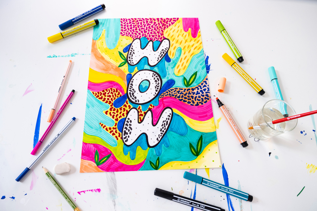 Weitere Ansicht: STABILO Pen 68 MAX - ARTY - 4er Pack - mit 4 verschiedenen Farben