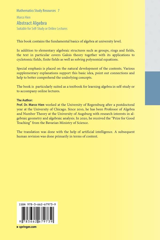 Weitere Ansicht: Abstract Algebra | Marco Hien