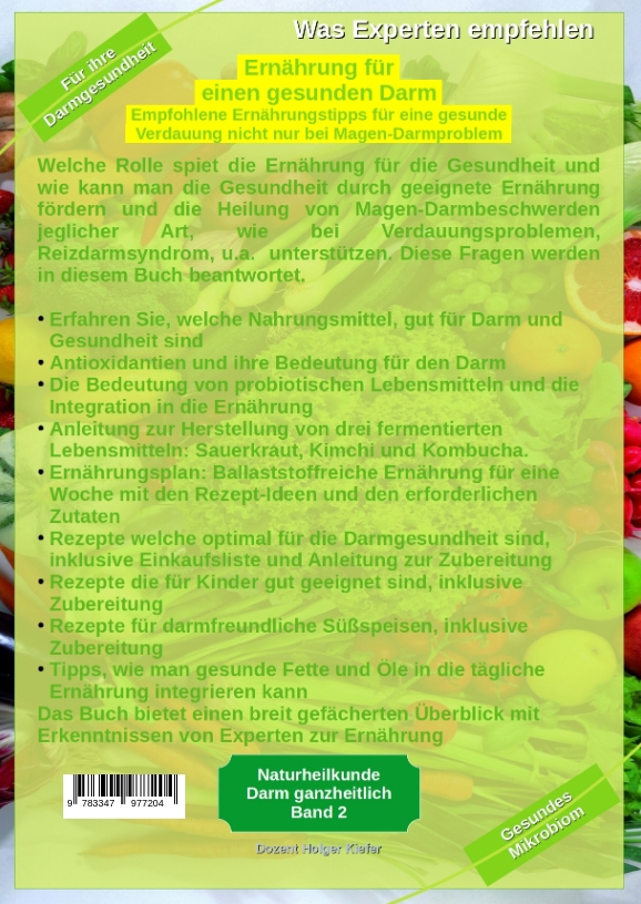 Weitere Ansicht: Ernährung für einen gesunden Darm - Empfohlene Nahrungsmittel und Rezepte - Essen für Magen Darm | Holger Kiefer