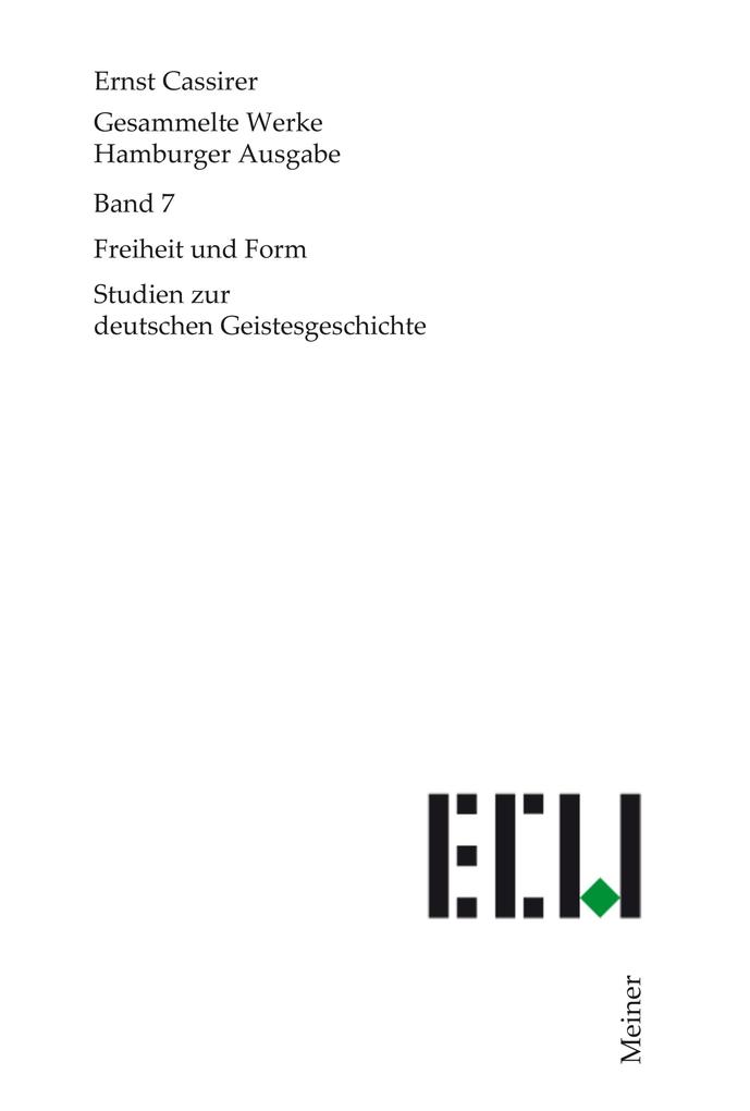 Produktbild: Freiheit und Form | Ernst Cassirer