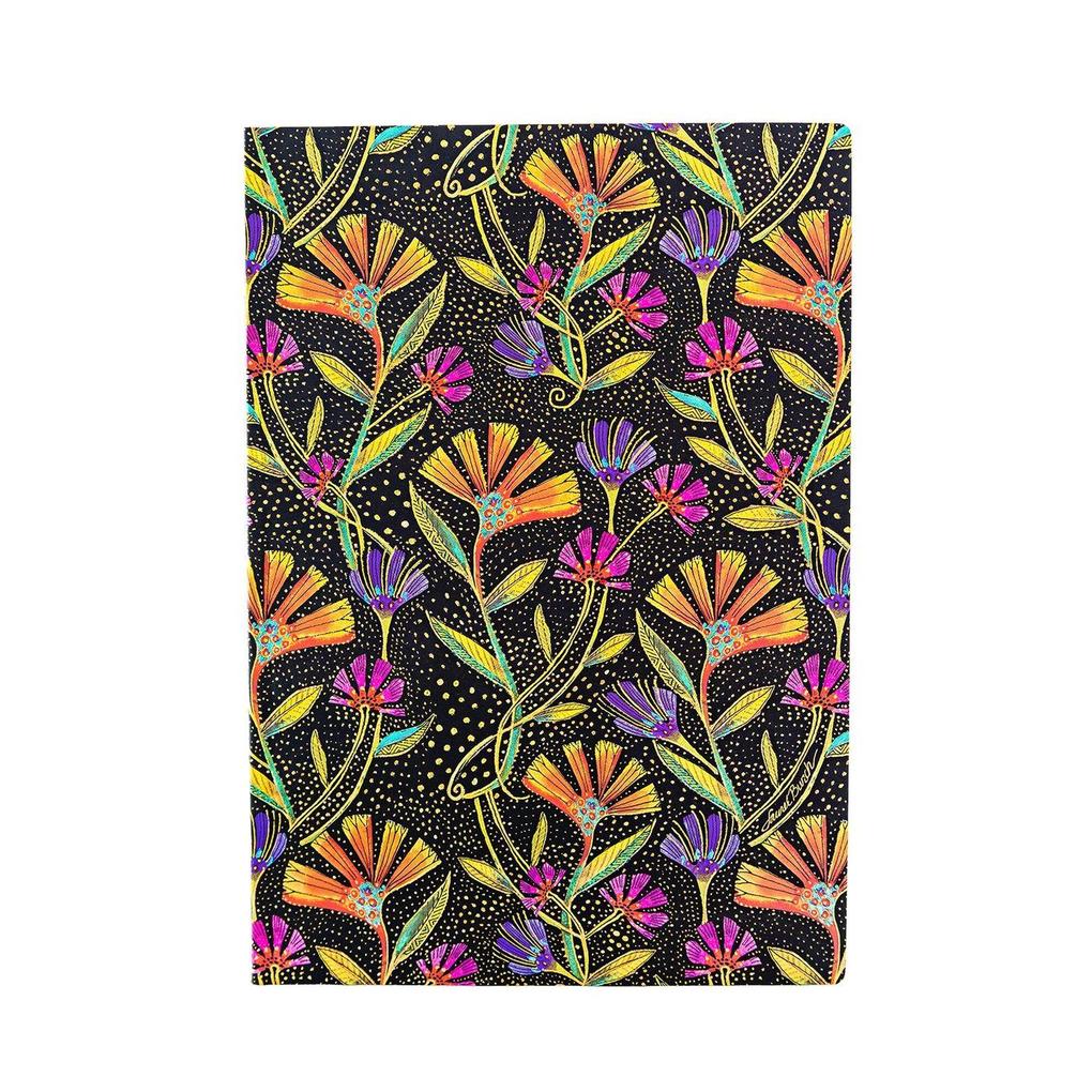 Produktbild: Wild Flowers (Playful Creations) Midi Lined Softcover Flexi Journal (Elastic Band Closure) | Paperblanks