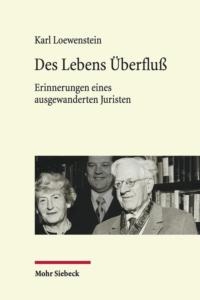 Produktbild: Des Lebens Überfluß | Karl Loewenstein
