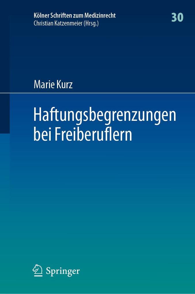 Produktbild: Haftungsbegrenzungen bei Freiberuflern | Marie Kurz