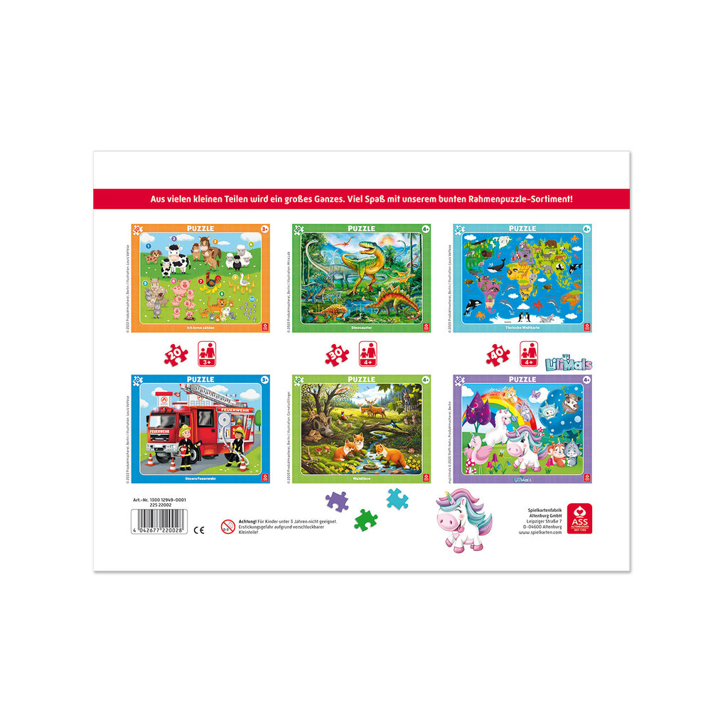 Weitere Ansicht: Display Rahmenpuzzles, 6-fach sortiert