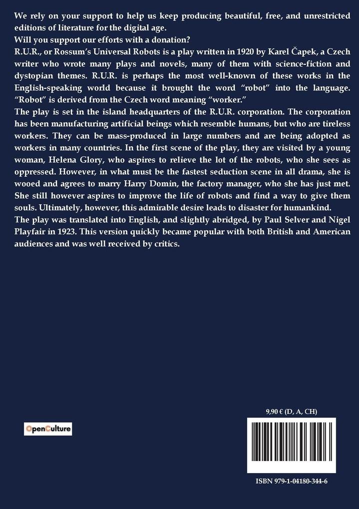 Weitere Ansicht: R.U.R. | Karel Apek