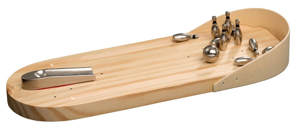 Weitere Ansicht: Philos 3238 - Mini Bowling, Tisch Bowling, Tischspiel, Holz/Metall, ca.30x10x4cm