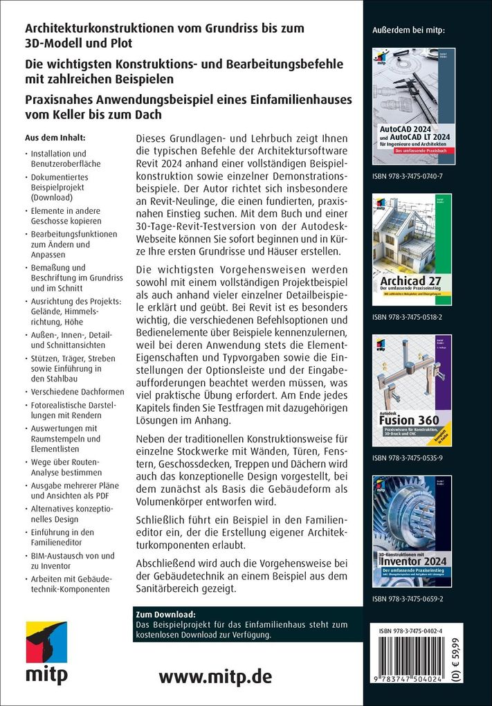 Weitere Ansicht: Autodesk Revit 2024 | Detlef Ridder