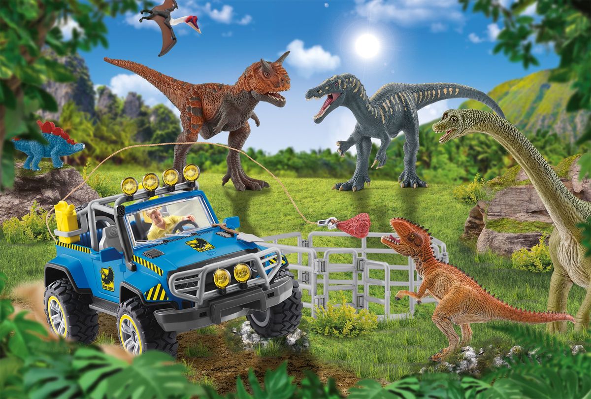 Weitere Ansicht: Dinosaurs, Urzeit-Giganten, 60 Teile, mit Add-on (eine Original Figur Baby Stegosaurus)