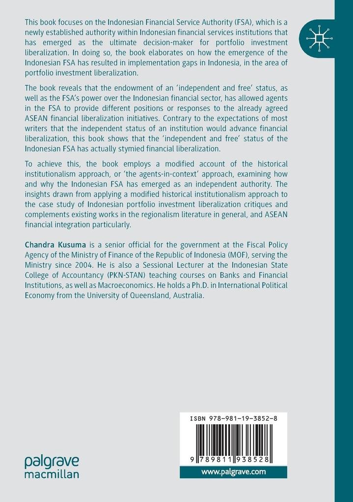 Weitere Ansicht: The Rise of the Indonesian Financial Service Authority | Chandra Kusuma