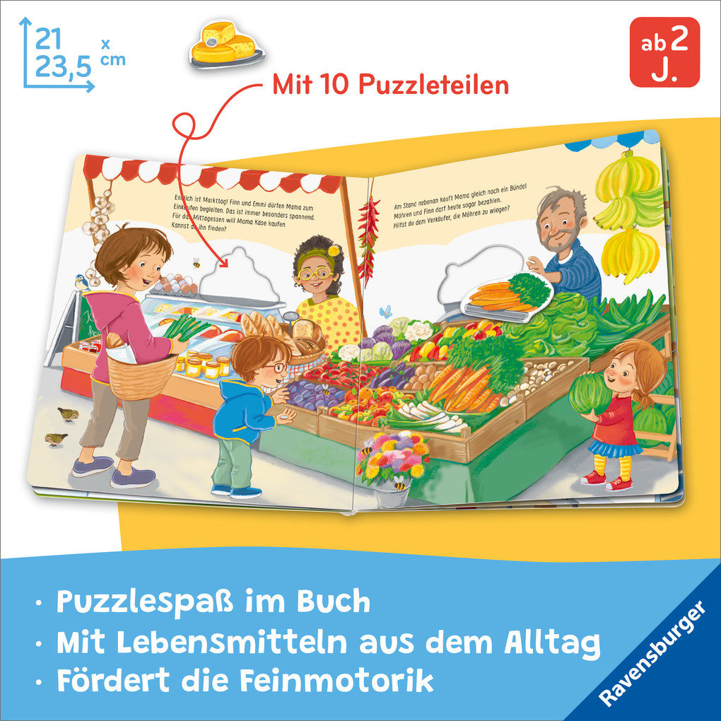 Weitere Ansicht: Mein großes Puzzle-Spielbuch - Das essen wir heute | Mila Rulff