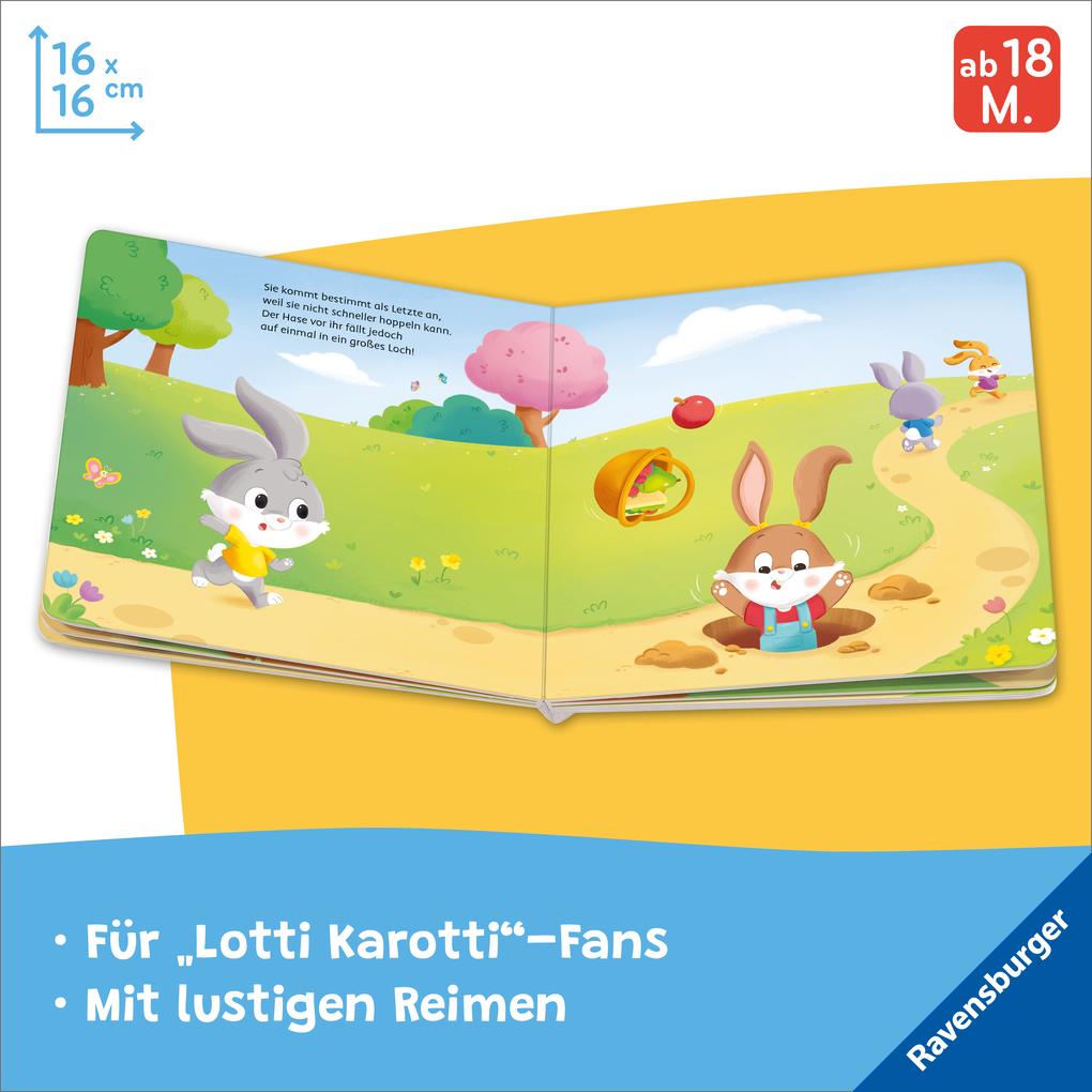 Weitere Ansicht: Mein erstes Lotti Karott: Das lustige Hasenrennen - ein Buch für kleine Fans des Kinderspiel-Klassikers Lotti Karotti | Bernd Penners