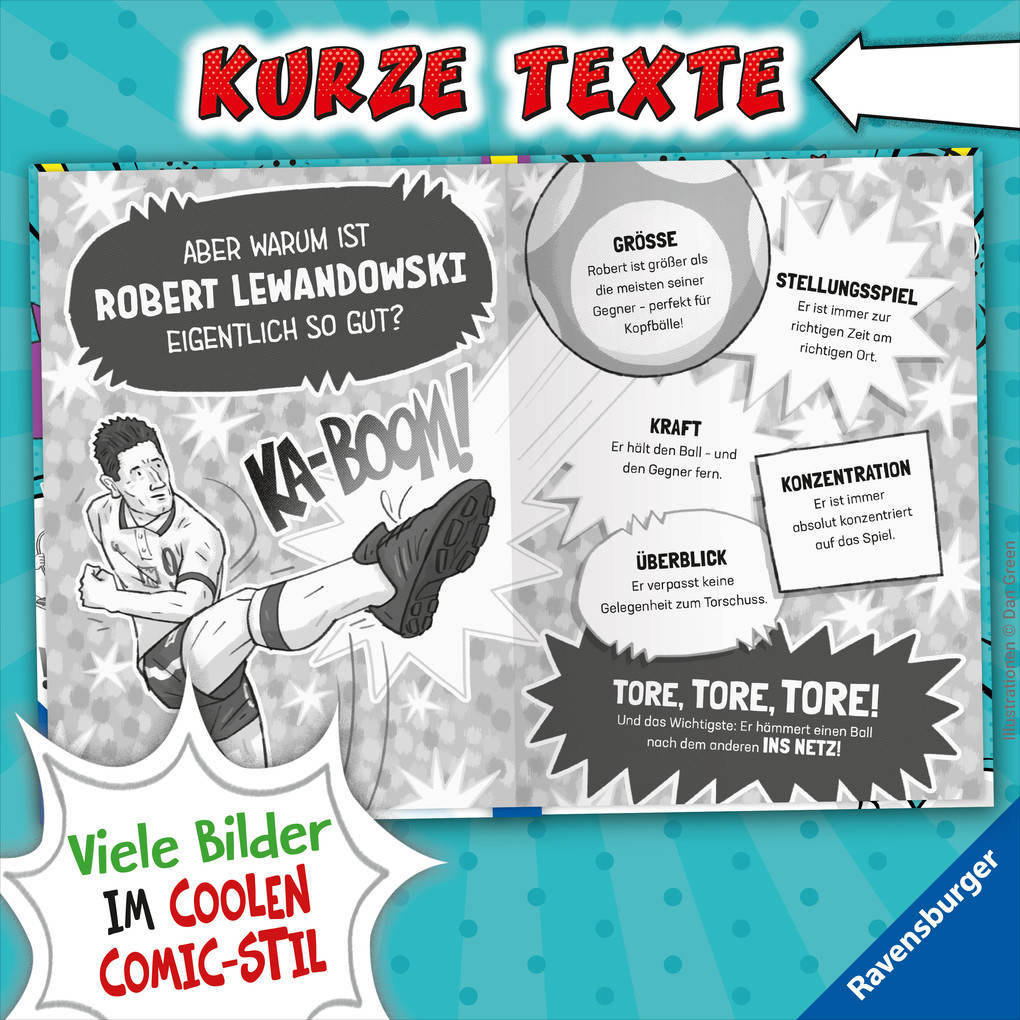 Weitere Ansicht: Fußball-Stars - Alles über Lewandowski. Vom Fußball-Talent zum Megastar | Simon Mugford