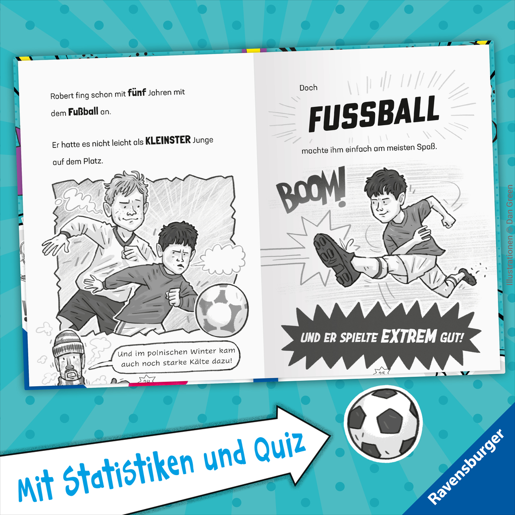 Weitere Ansicht: Fußball-Stars - Alles über Lewandowski. Vom Fußball-Talent zum Megastar | Simon Mugford