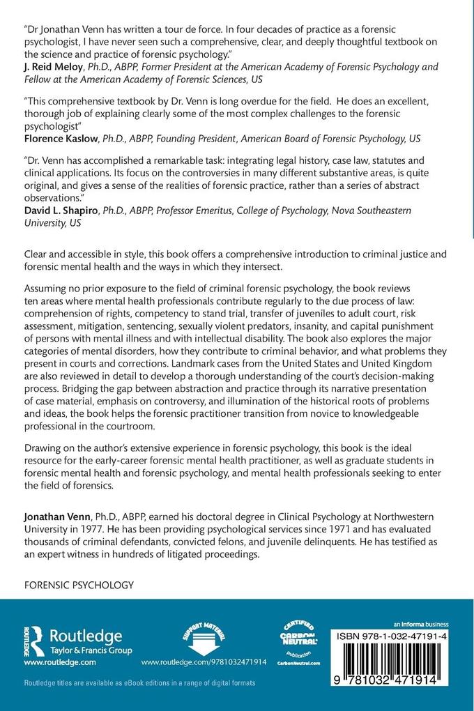 Weitere Ansicht: Crime and Psychology | Jonathan Venn