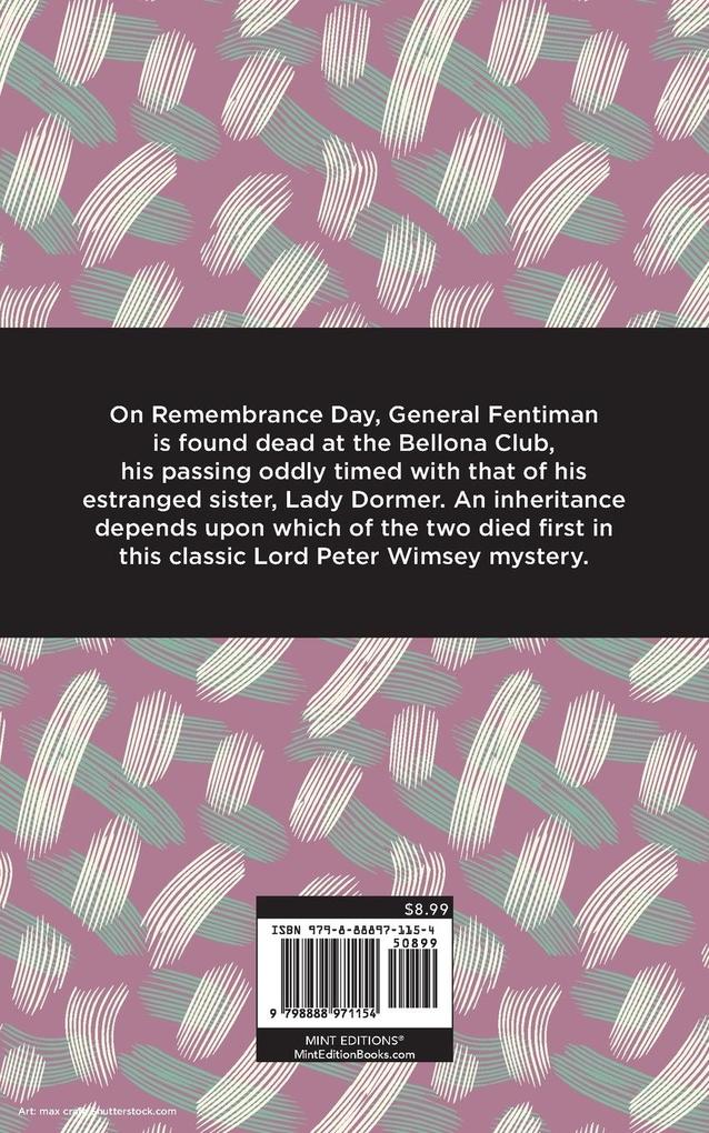 Weitere Ansicht: The Unpleasantness at the Bellona Club | Dorothy L. Sayers