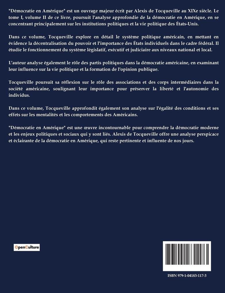 Weitere Ansicht: DÉMOCRATIE EN AMÉRIQUE | Alexis De Tocqueville