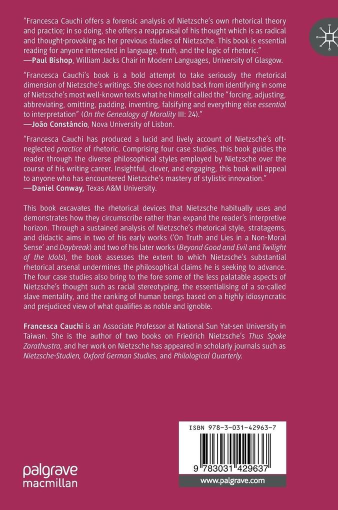 Weitere Ansicht: Nietzsche's Rhetoric | Francesca Cauchi