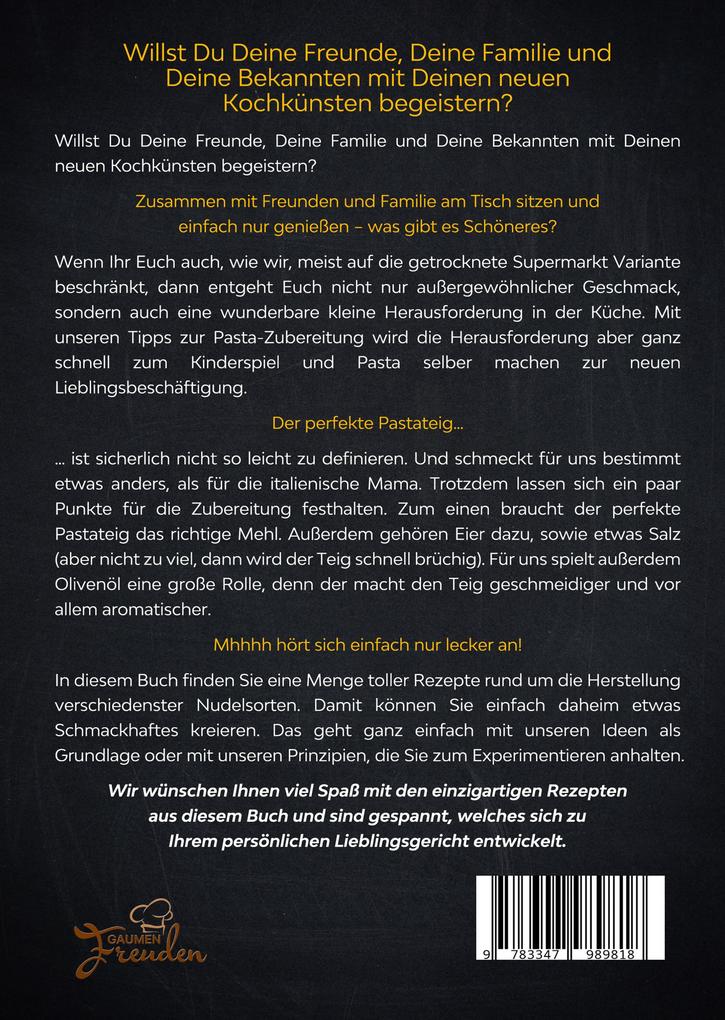 Weitere Ansicht: Das große Nudelbuch - 333 Nudelrezepte für Nudelmaschine und mehr | Gaumen Freuden