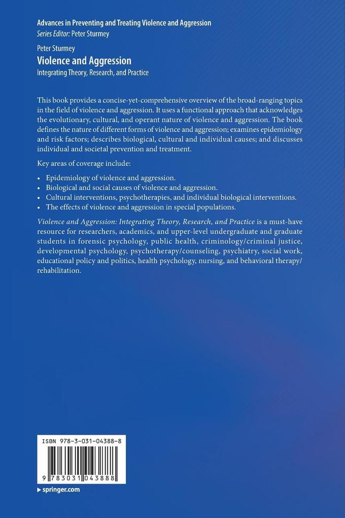 Weitere Ansicht: Violence and Aggression | Peter Sturmey