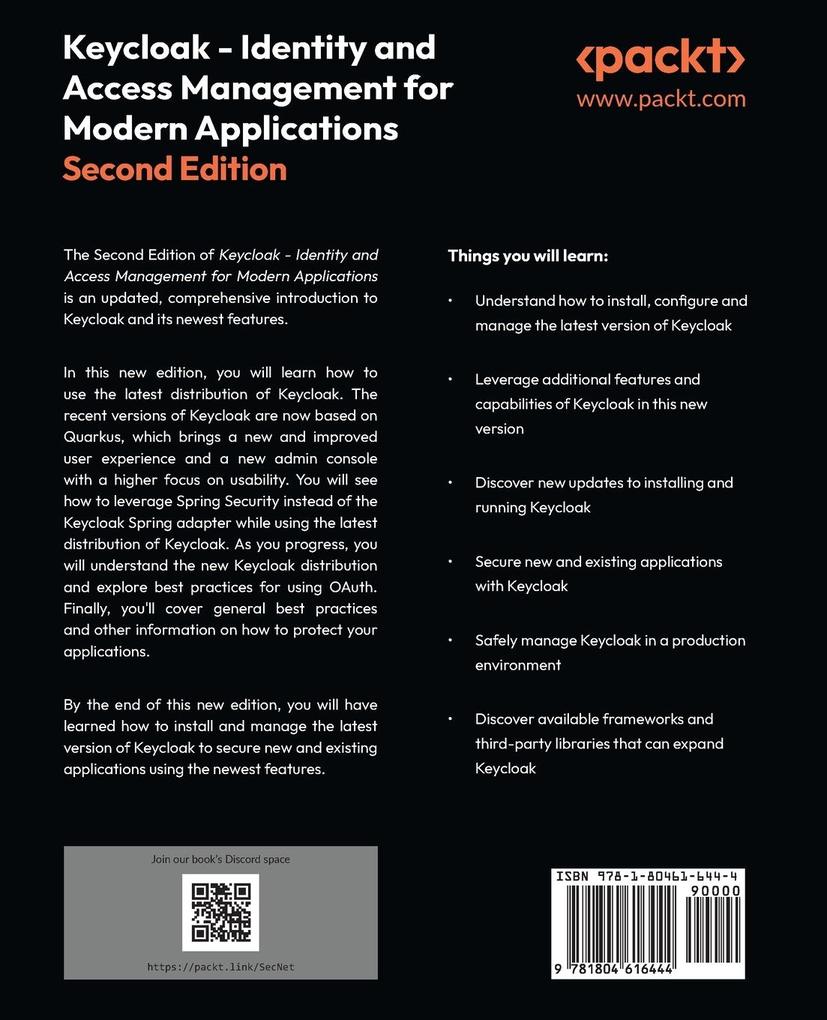 Weitere Ansicht: Keycloak - Identity and Access Management for Modern Applications - Second Edition | Stian Thorgersen, Pedro Igor Silva