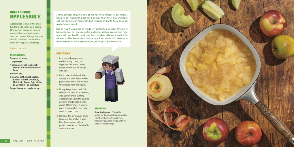 Weitere Ansicht: The Crafter's Kitchen: An Official Minecraft Cookbook for Young Chefs and Their Families | Victoria Granof, Mojang AB, Danica Davidson, Emma Carlson Berne