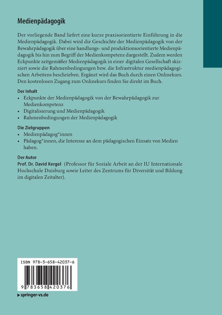Weitere Ansicht: Medienpädagogik | David Kergel