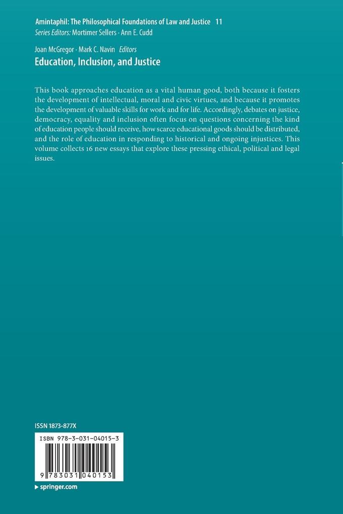 Weitere Ansicht: Education, Inclusion, and Justice