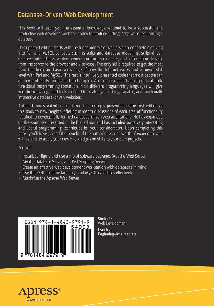 Weitere Ansicht: Database-Driven Web Development | Thomas Valentine