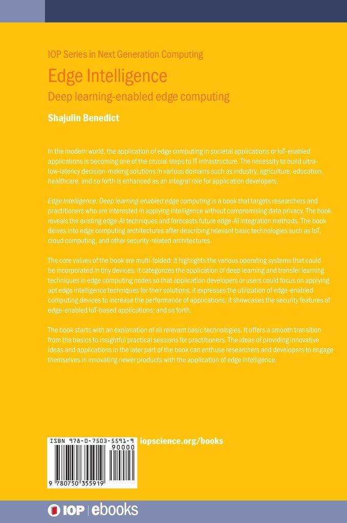 Weitere Ansicht: Edge Intelligence | Shajulin Benedict