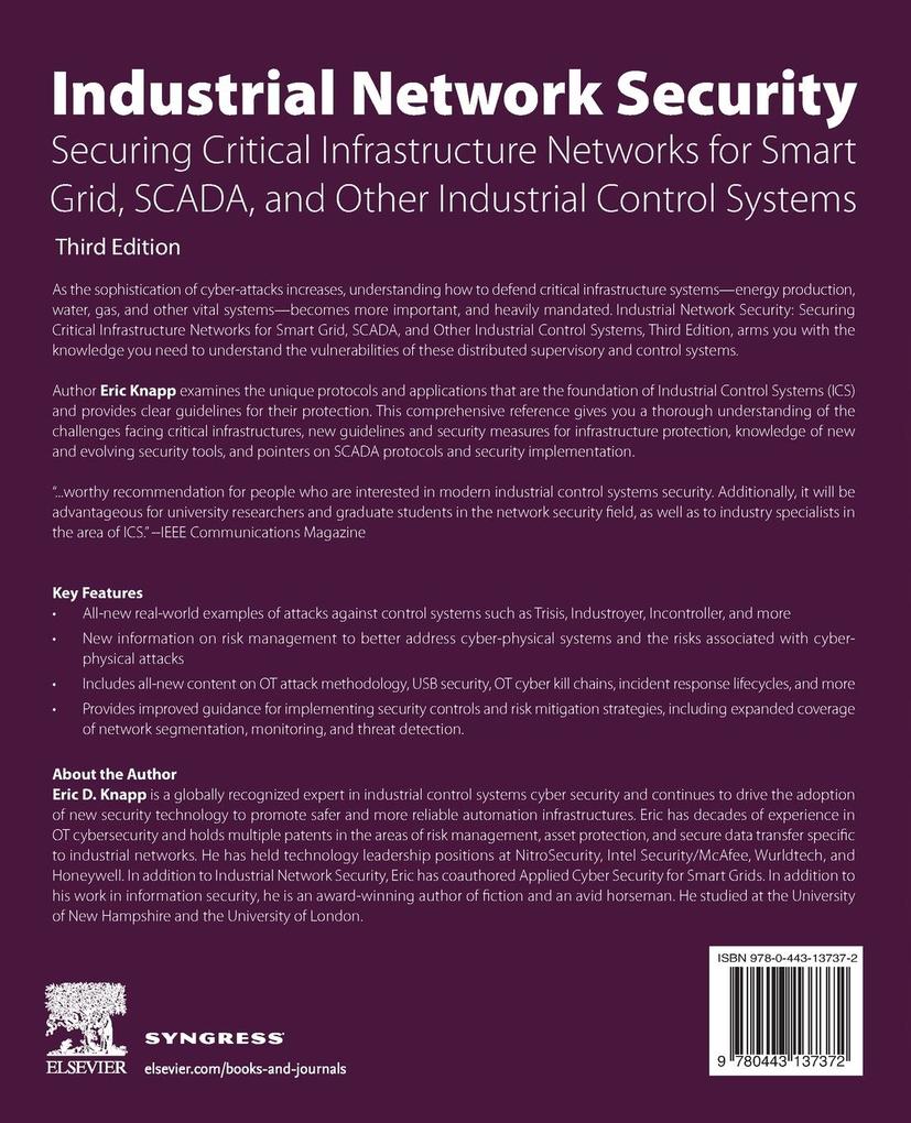 Weitere Ansicht: Industrial Network Security | Eric D. Knapp