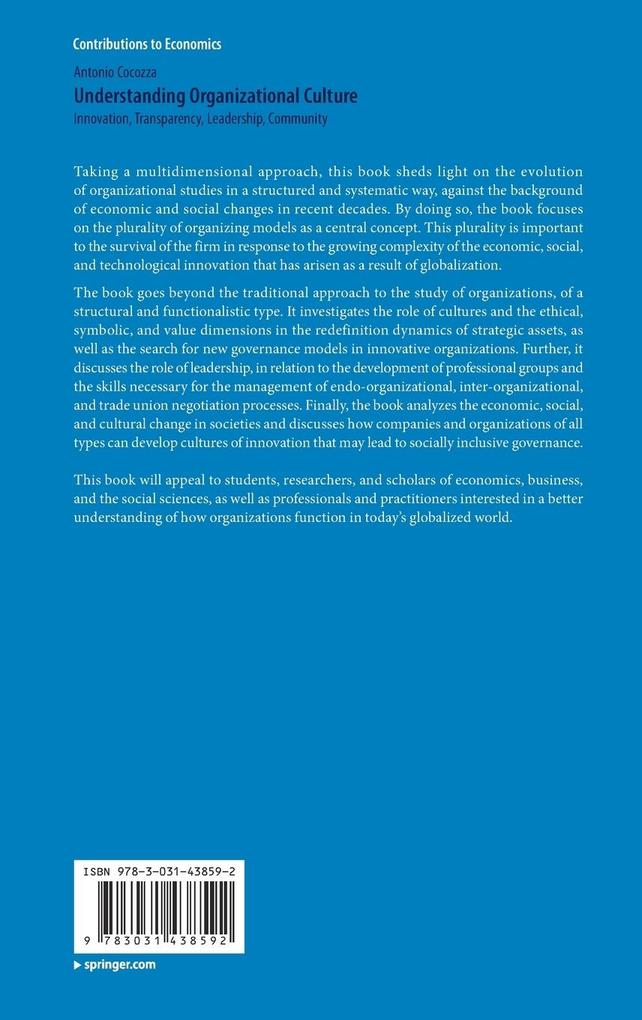 Weitere Ansicht: Understanding Organizational Culture | Antonio Cocozza