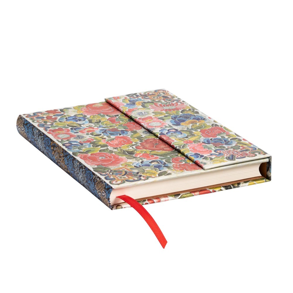 Weitere Ansicht: Pear Garden (Peking Opera Embroidery) Midi Lined Hardcover Journal | Paperblanks